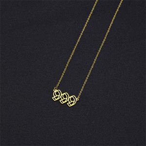 Pendant Necklaces Angel Number Necklace For Women Fashion Charms Jewelry 111 222 333 444 555 777 888 999 Minimalist Lucky NecklacesPendant