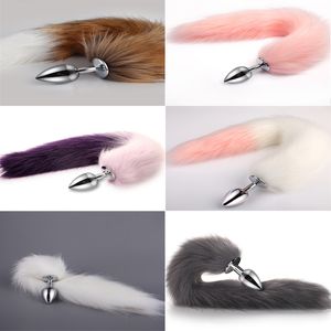 Womens G-Strings Metal Feather Toys Anal Tail Tail Plug Hot Anus Toy Butt Sex Sex for Woman and Men Accessori per adulti sexy