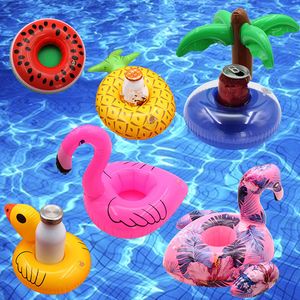 Party Summer Pool Ierable Drink Holder Beverage Cans Cups Float Waasters Fun for Kid Adult