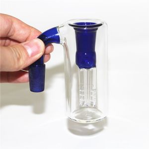 Wasserpfeifen Großhandel Glas-Aschefänger 14 mm 90 Grad mit Glasschalen Aschenfänger Reifen Perkolator Bongs Bohrinseln 4 mm Quarz-Banger-Nagel