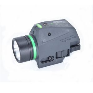 Wholesale tactical laser for pistol resale online - Tactical LED Flashlight Green Red Laser Sight For mm Rail Mini Pistol Light lanterna Airsoft Light249p