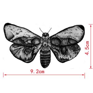 NXY Temporary Tattoo Moths Waterproof s Men Body Arm Sticker Sleeve Shoulder Harajuku Henna 0330