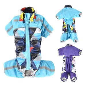 Roupas de inverno para cães pequenos lã quente de cachorro macacão de cachorro macacão reflexivo casaco de estimação com zíper chihuahua yorkie roupas t200710