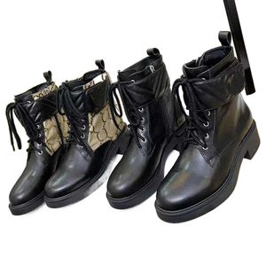 2022 Designer-Stiefel Laureate Platform Martin Boot Damen grober Absatz Schuh Winter Leder Desert Chunky Heeled Ankle Booties Designer Schuhe