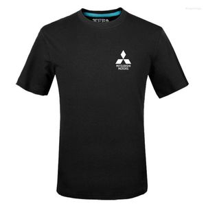 Männer T-Shirts Marke T-shirts Herren Mitsubishi Logo T Shirt Cool Casual Gedruckt Männer Unisex Mode Lustige Tops HMen's