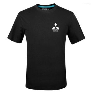 남자 티셔츠 브랜드 tshirts mens mitsubishi 로고 T 셔츠 멋진 캐주얼 홍보 남자 유니스석 패션 재미있는 탑 Hmen 's