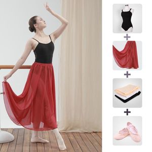 Scena zużycie baletowej tiulowa tiulowa spódnica gimnastyka praktyka praktyka sukienka Nauczyciel Wrap taniec szyfonowy spódnica