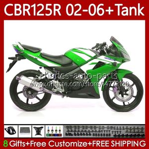 +タンクカバー、ホンダカバーCBR-125 CBR 125 R CC 125R 2002-2006 BODYWORK 124NO.142 CBR-125R 125CC CBR125R 02 03 04 05 06 CBR125RR 2002 2003 2004 2004 2004 2004 2004 2004 2004 2004 2004 2006 2006 OEMフェアリンググリーンホワイト