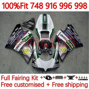 Внедрение корпуса для Ducati 748S 853S 916S 996S 998S 94-02 167NO.13 748 853 916 996 998 S R 94 95 96 97 98 748R 853R 916R 996R 998R 1999 2000 2001 2002 OEM Fairing White Greate.