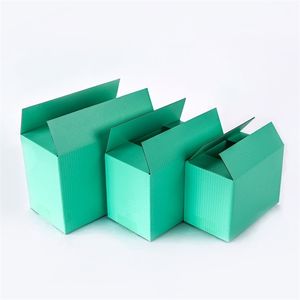 5 Stück 10 Stück grüne Verpackung Wellpappe Aufbewahrung kleine Schmuckschatulle Unterstützung individueller Größendruck 220706