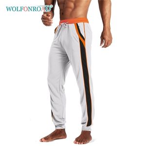 Wolfonroad Breattable Loose Fit Men's Casual Sports Pants Sportwear Gym Workout Training Pants Yoga Running Pants Byxor 201203