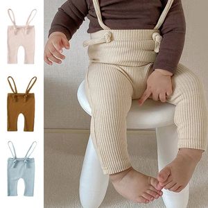 Pantaloni per bambini Leggings Pantaloni elastici in cotone per tute con cinturino per pantaloni in PP per neonato e ragazzo