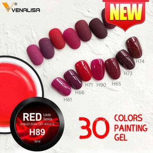 NXY Paznokci Gel Red Polish Art Color Varish 5ml Canni 0328