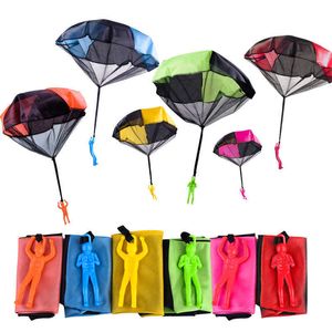 outdoor games Fidget Toys Hand Throwing Parachute Kids Outdoor Funny Toy Game Play for Children Fly Parachute Sport with Mini Soldier