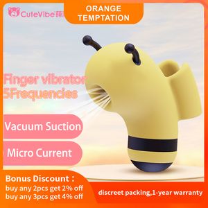 Kisstoy Bee Sucking Vibrator for Women Clitoris Stimulator Micro Current Ring Nipple Sucker Adult sexy Toy Erotic Goods In Couple