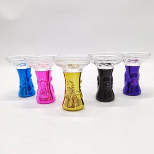 Hopah Bowl Glass Harts Smoke Electropating Shisha Hookah Rökningstillbehör