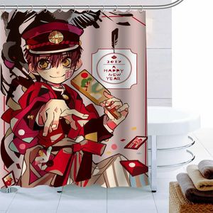 Zasłony prysznicowe anime hanako kun kurtyna 12 haczyka poliestrowa tkanina 3D druk w łazience wodoodporne mączniaki dekoracje do wanny
