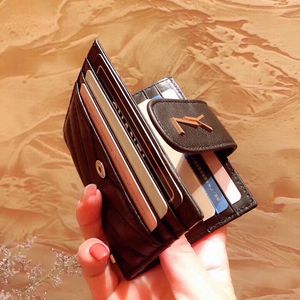 Дизайнерский кожаный кошелек унисекс для кредитных карт и монет