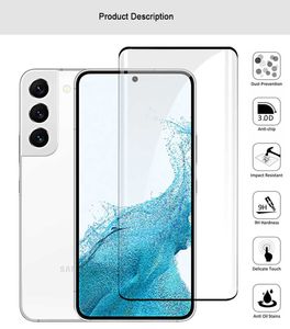 180 adet Ekran Koruyucu için Samsung Galaxy S22 Ultra Artı 2.5D 9 H Film Tam Kavisli Temperli Cam Perakende Paketi Olmadan