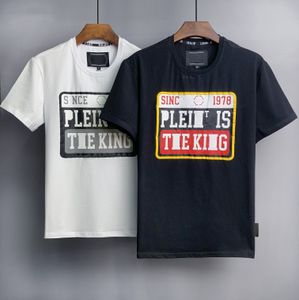 Camiseta masculina famosa de alta qualidade com estampa de letras gola redonda manga curta preto branco moda masculina feminina camisetas de qualidade t6