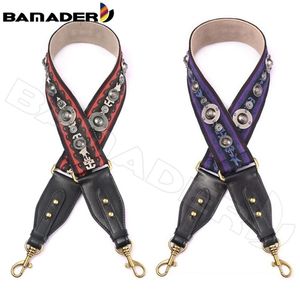 Bamader Canvas Bag Strap Wide Shoulder 96-100cm Nylon Tillbehör Bekväm hatt Nagelband 220610