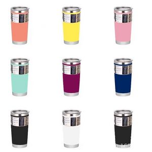 Wholesale hot mug for sale - Group buy 20oz Tumbler Travel Car Mug Double Wall Cold or Hot Beer Coffee Cup Vacuum Flasks Insulated Stainless Steel Thermos Water Bottle C0711