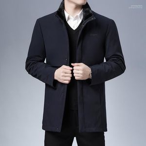 Parkas masculino 925/2022 Men Long in Winter Coats Collar Pai de meia-idade A bexiga destacável Phin22