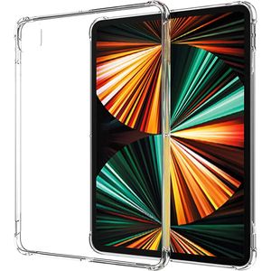 Clear stötdämpningschocksäkert fall mjuka TPU -hörn förstärkt för Apple iPad Pro 12.9 2021 Samsung Tab S7 S8 Plus T970 x800