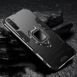 Casos para OnePlus Nord Case Luxury Armor PC Cover de dedo Anel de dedo Phone Telefone para ONEPLUS 8 7T 7 PRO Coque Fundas