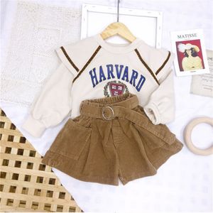 Wholesale Baby Clothes For Girls Clothing Set Autumn Kids Tshirt And Shorts Children Sport Suits Girl Outfits s 220419