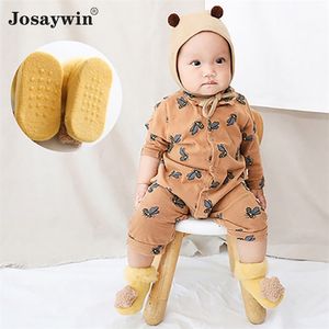 Josaywin Autumn Winter Socks Toddler Baby barn pojkar flickor tjockare stickade varmfödda spädbarnsstrumpor år dekor non-halp sock 220611