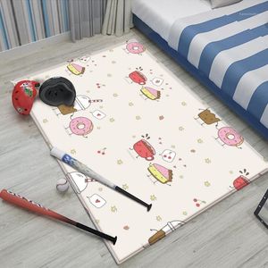 Carpets 2022 Tapis Salon Rug Children Flannel Non-slip Carpet Cute Animal Pattern For Baby Play Rectangle Children's In The