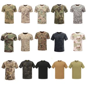 Taktisk skytte T-shirt Battle Dress Uniform BDU Army Combat Clothing Cotton Camouflage Outdoor Woodland Hunting T-Shirt No05-104