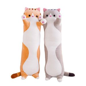 1pcs 50cm Cartoon Animal Cat Plush Toys Dolls Stuffed Soft Creative Long Sleeping Pillow Children Baby Birthday Gift273Q