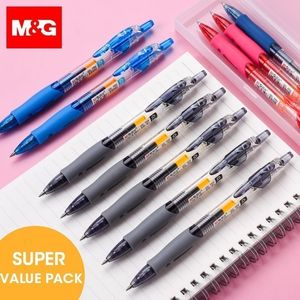 M&G Chinas NO.1 Retractable Gel Pen 0.5mm Andstal black blue red gel ink refill gelpen school office supplies stationary pens Y200709