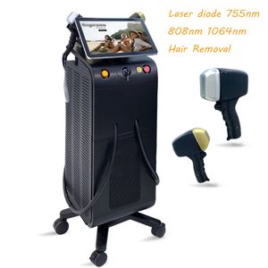 Diode Laser Ice Triple Wave Device 755 808 1064NM LASER Hårborttagning Maskinpris Lazer Permanent Waxing Salon Beauty Equipment