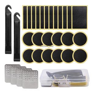 Bicycle Tire Repair Stickers Convenient Bicycle Tire Patch Kit Bike Cycling Tire Repair Kit Tool Set Inner Tube Patching