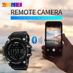 Skmei Brand Men Digital Wristwatches Smart Watch Big Dial Fashion Outdoor Sports Watches El Backlight Waterproof Man Clock 1227