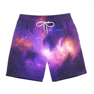 Pantaloncini da uomo The Universe Of Stars Stampa 3D Pantaloni corti traspiranti ad asciugatura rapida Harajuku Maschile Mesh Streetwear Mens 3XL