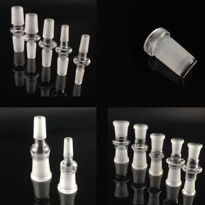 Kvinna Converter Glass Adapter Mix Size 10 14 18 Kvinna till Kvinnlig Man till Man Glas Vattenrör GLSS Bong för detaljhandel eller grossist