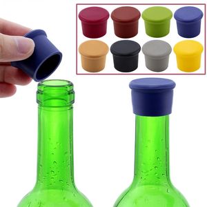 Bar Tools Silikon Cap Wine Beer Cover Lock Bottle Stopper Caps Tätning Håll färska korklock Partihandel