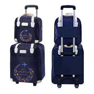 Suitcases Rolling Luggage Travel Bag On Wheels Trolley Suitcase With Handbag Go Shopping For Girls&Women Boarding SetSuitcases