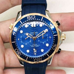 Chronograph SuperClone Watch Watches Wrist Luxury Fashion Designer European Sailing Boat Five Rose Steel Band Automatic FC007 MENS