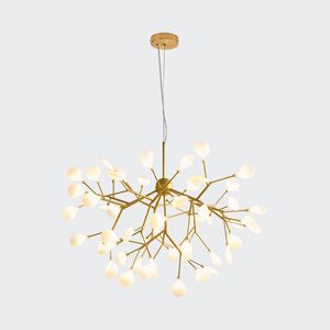 Lampade a sospensione Lampadario moderno a LED Firefly Elegante ramo di un albero Illuminazione a sospensione a soffitto Art Déco per soggiorno, camera da letto, arredamento per la casa