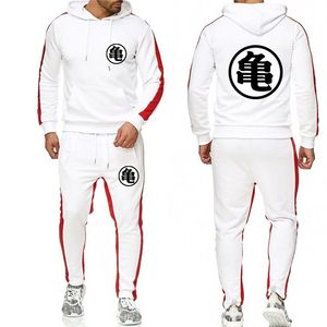 Anime Large Size Tracksuit Männer Set Brief Sportswear Sweatsuit Männlicher Schweißanzug Jacke mit Hosen 220708