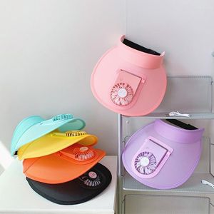 Шляпа Шляпа летние вентиляторы охлаждающая шляпа USB Зарядка дышащий оттенок солнцезащитного крема Pros22