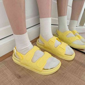 New Fashion Ladies Beach Sandals Roman Buctle Platform Sandals Ladies Lames Summer Shoes Korean Thote G220520
