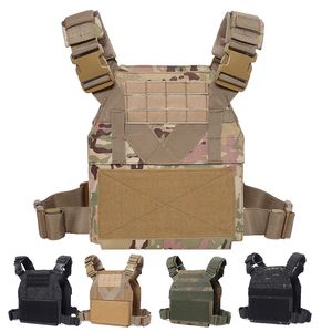 Esportes de esporte ao ar livre equipamento de peito tático colet macho airsoft engrenagem molle bolsa bolsa transportadora camuflagem combate assalto protetor de corpo no06-046