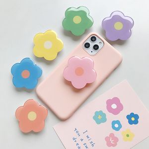 Titulares de telefones celulares resina epóxi universal fresco e adorável flores dobráveis ​​Toklet Bracket Acessórios para telefonia móvel