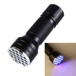 Mini Mini portátil UV Luminar Ultra Violet Lights Blacklight 21 LED 3W